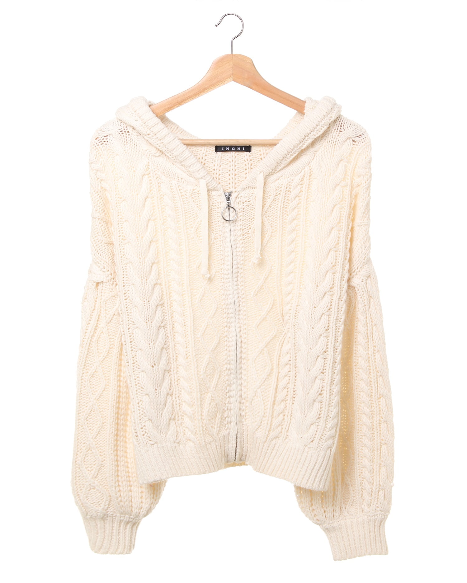 ケーブルZIPUP／ニットパーカー｜INGNI(イング) 公式通販｜INGNI STORE