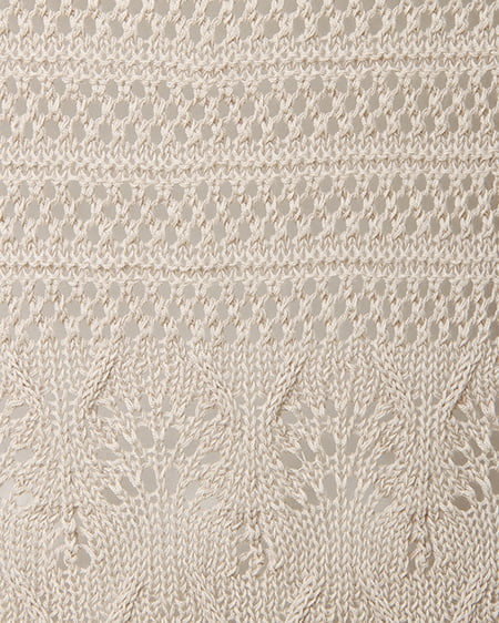 INGNI（イング） 透かしショートカーディガン ﾍﾞｰｼﾞｭ