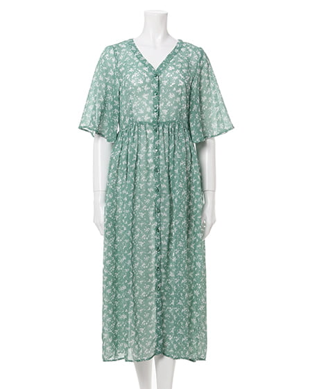 単色花柄シフォン／ガウン｜INGNI(イング) 公式通販｜INGNI STORE