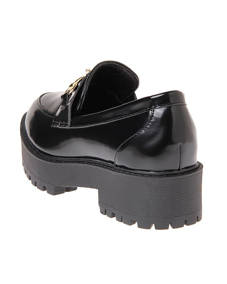 INGNI（イング） 厚底ビットローファー ｸﾛ