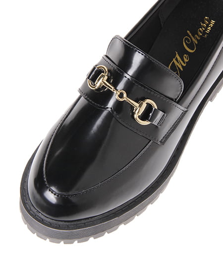 INGNI（イング） 厚底ビットローファー ｸﾛ