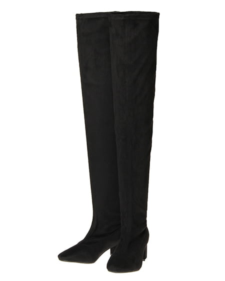 INGNI（イング） ストレッチニーハイ／ブーツ ｸﾛ