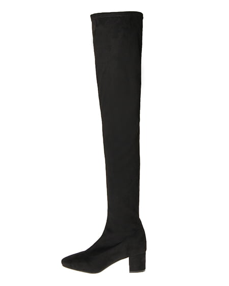 INGNI（イング） ストレッチニーハイ／ブーツ ｸﾛ