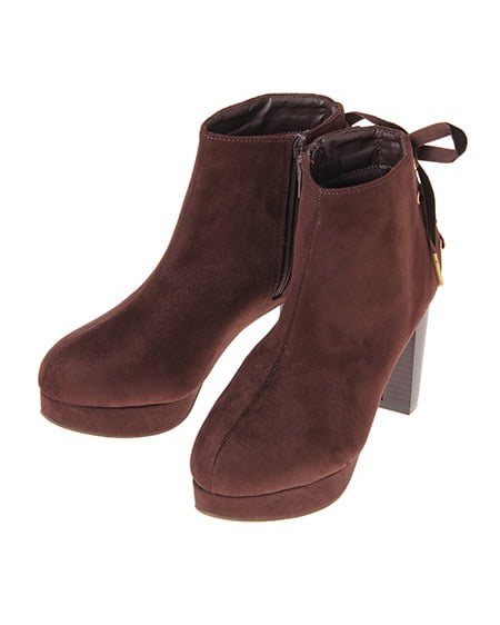 バックレースアップブーツ