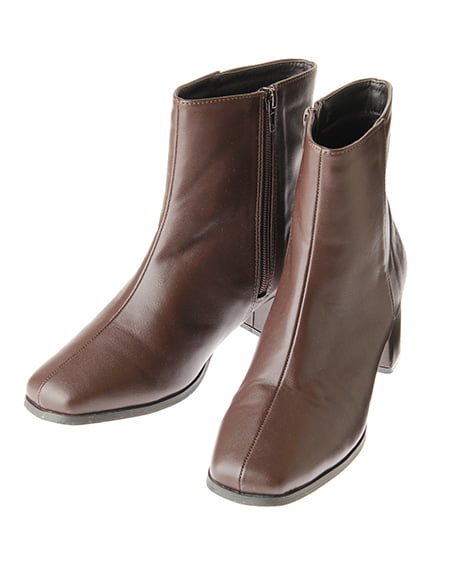 INGNI（イング） スクエアトゥブーツ ﾌﾞﾗｳﾝ