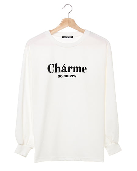 シンプルロゴロングTシャツ／A