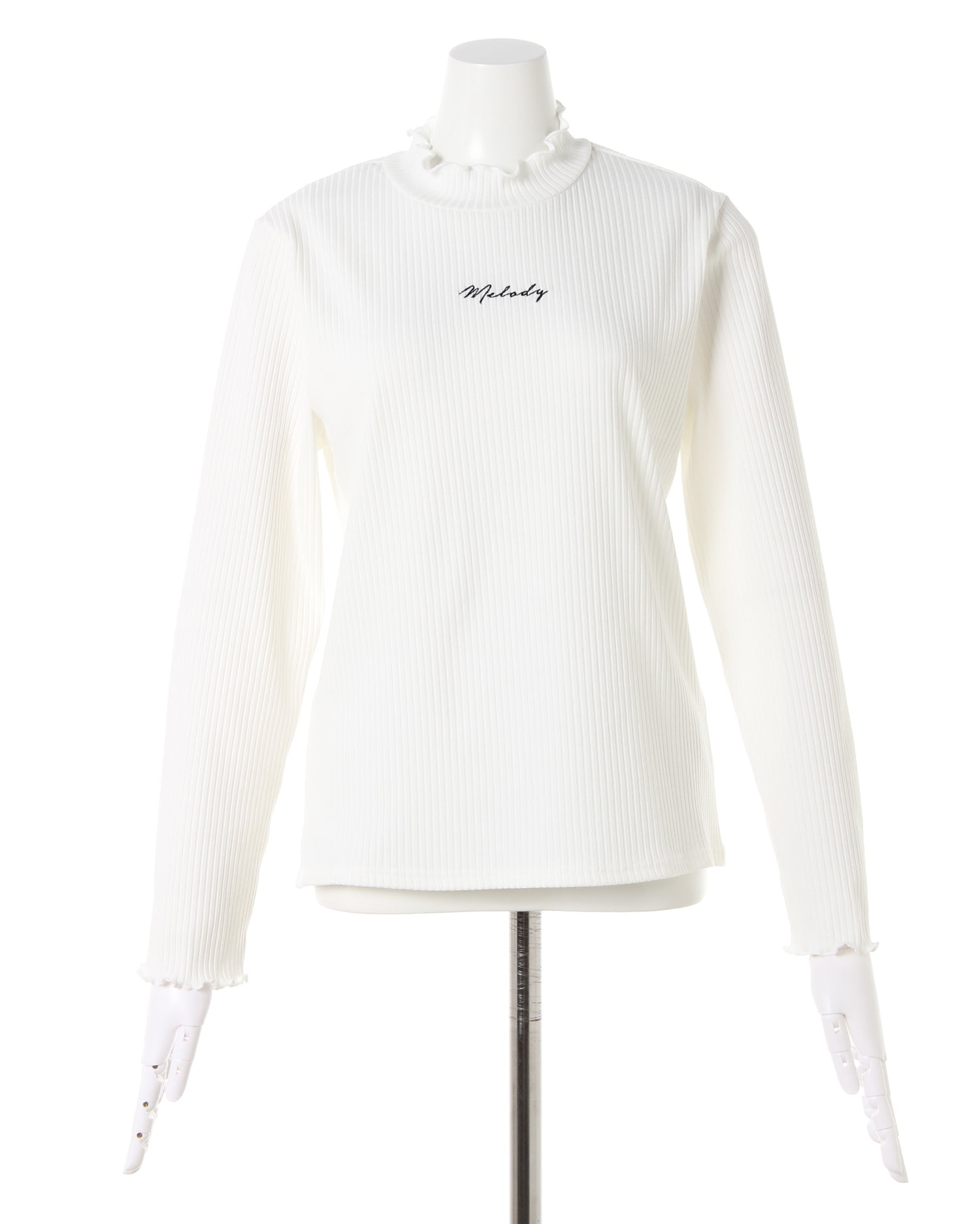 リブちびロゴメローハイネックトップス｜INGNI(イング) 公式通販