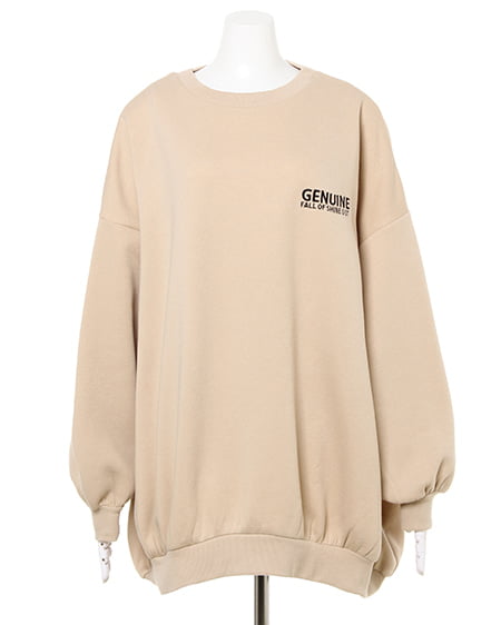 INGNI（イング） NEW・裏起毛Backロゴチュニック ﾍﾞｰｼﾞｭ