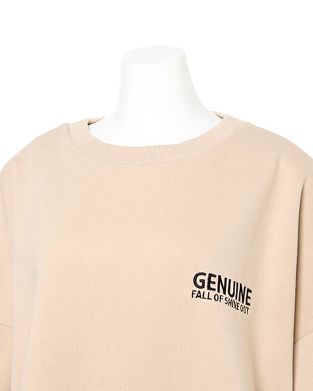 INGNI（イング） NEW・裏起毛Backロゴチュニック ﾍﾞｰｼﾞｭ