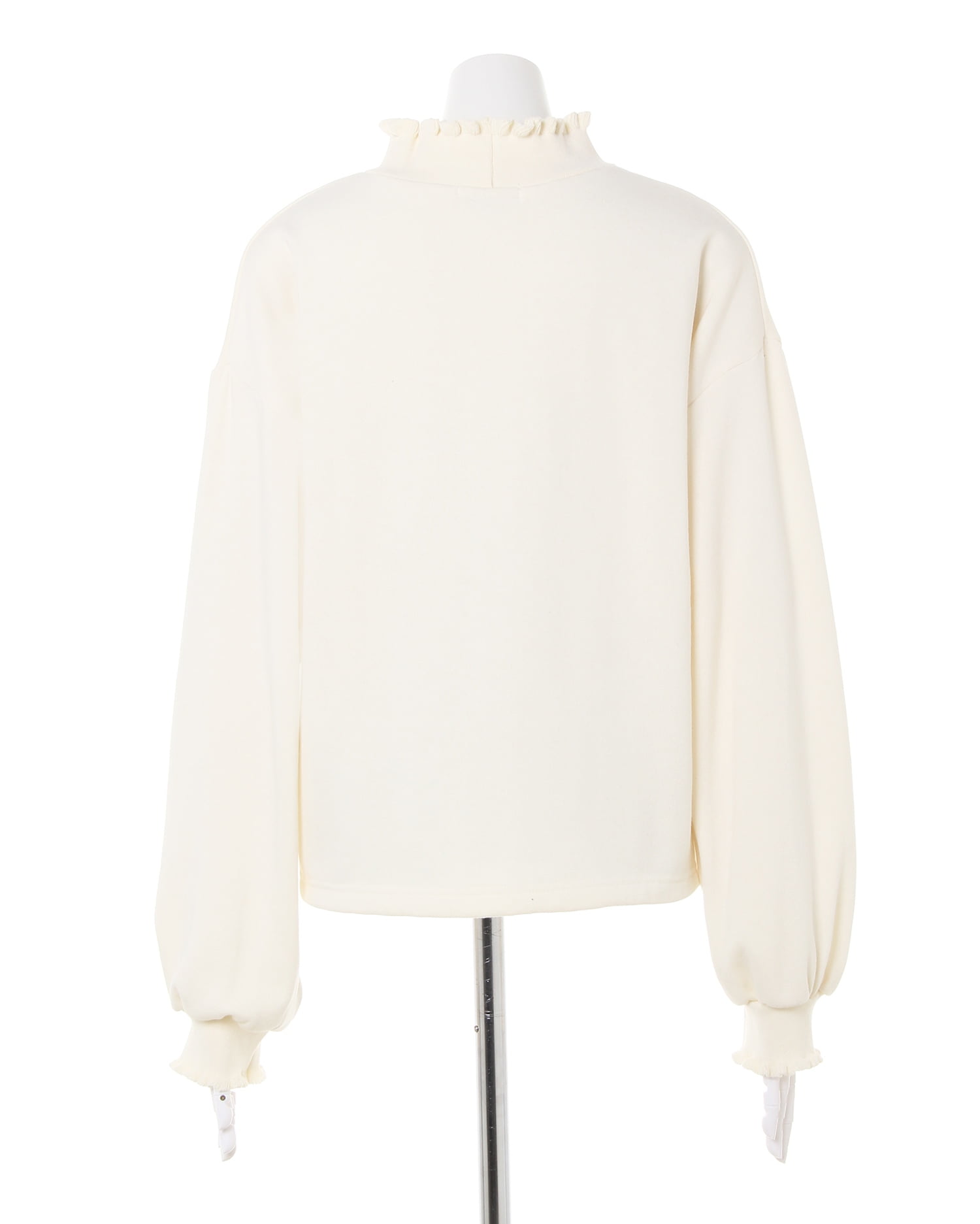 cygne フリルタートル 新品】cygne シーニュ 袖フリルタートルニット lily ネイビー