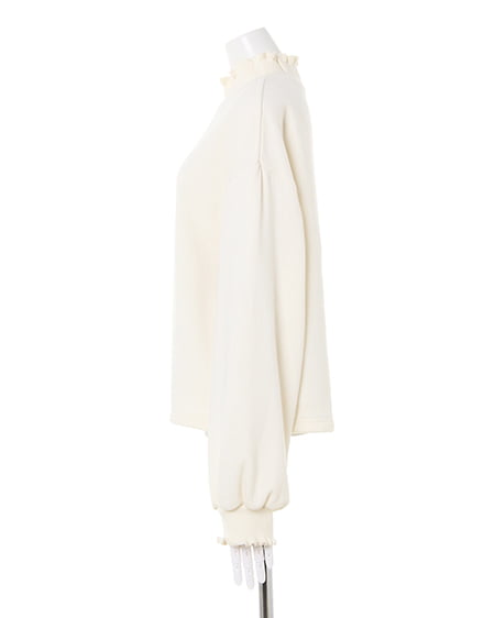 INGNI（イング） ハイネック／フリルロゴスウェットトップス ｱｲﾎﾞﾘｰ