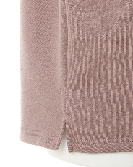 INGNI(イング) ハイネック/フリルロゴスウェットトップス モカ