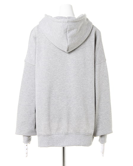 INGNI（イング） 起毛スウェットBigサイズパーカー ｸﾞﾚｰ