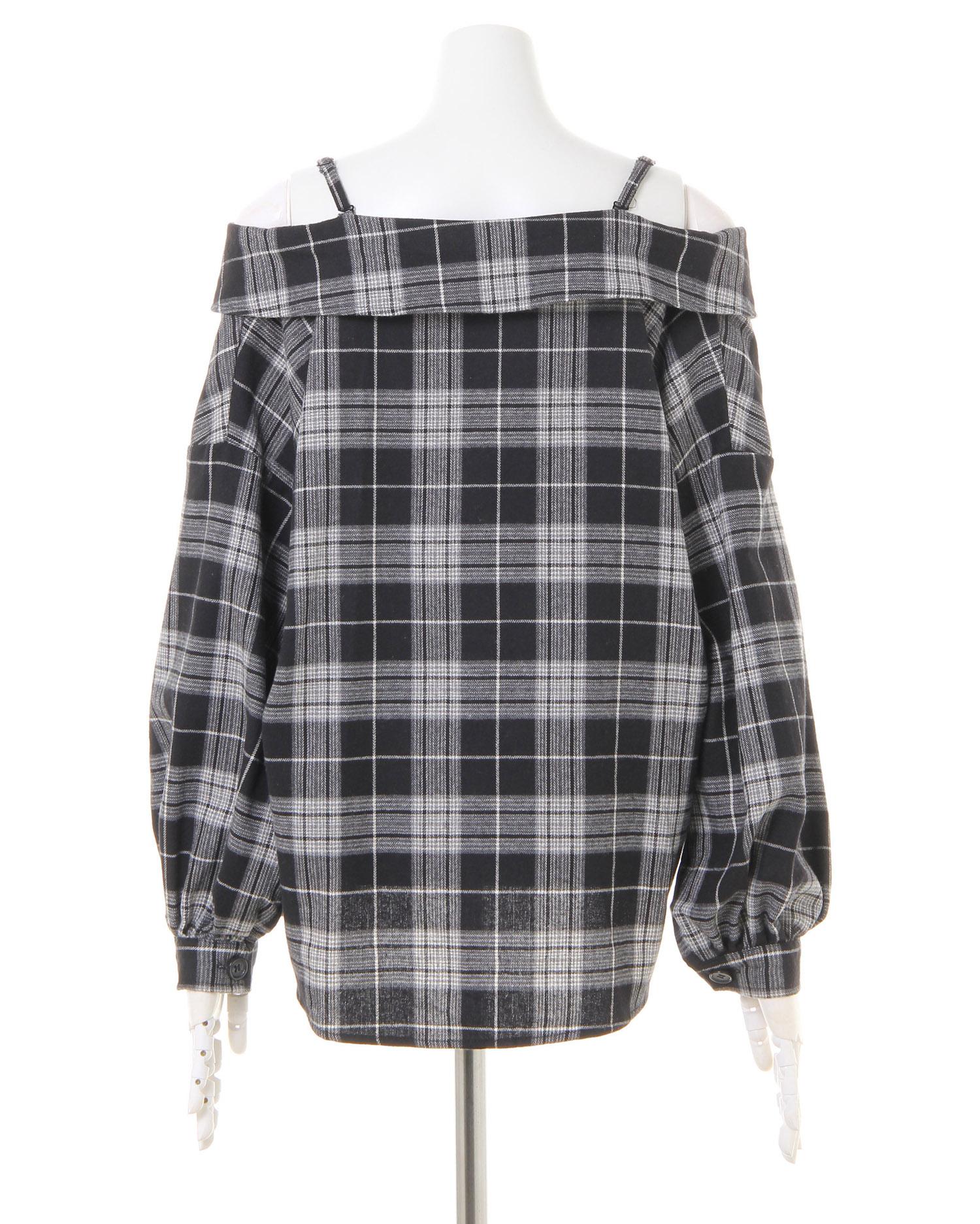 【セール 登場から人気沸騰】 チェック柄オフショルチュニック／シャツ｜INGNI(イング) 公式 トップス
