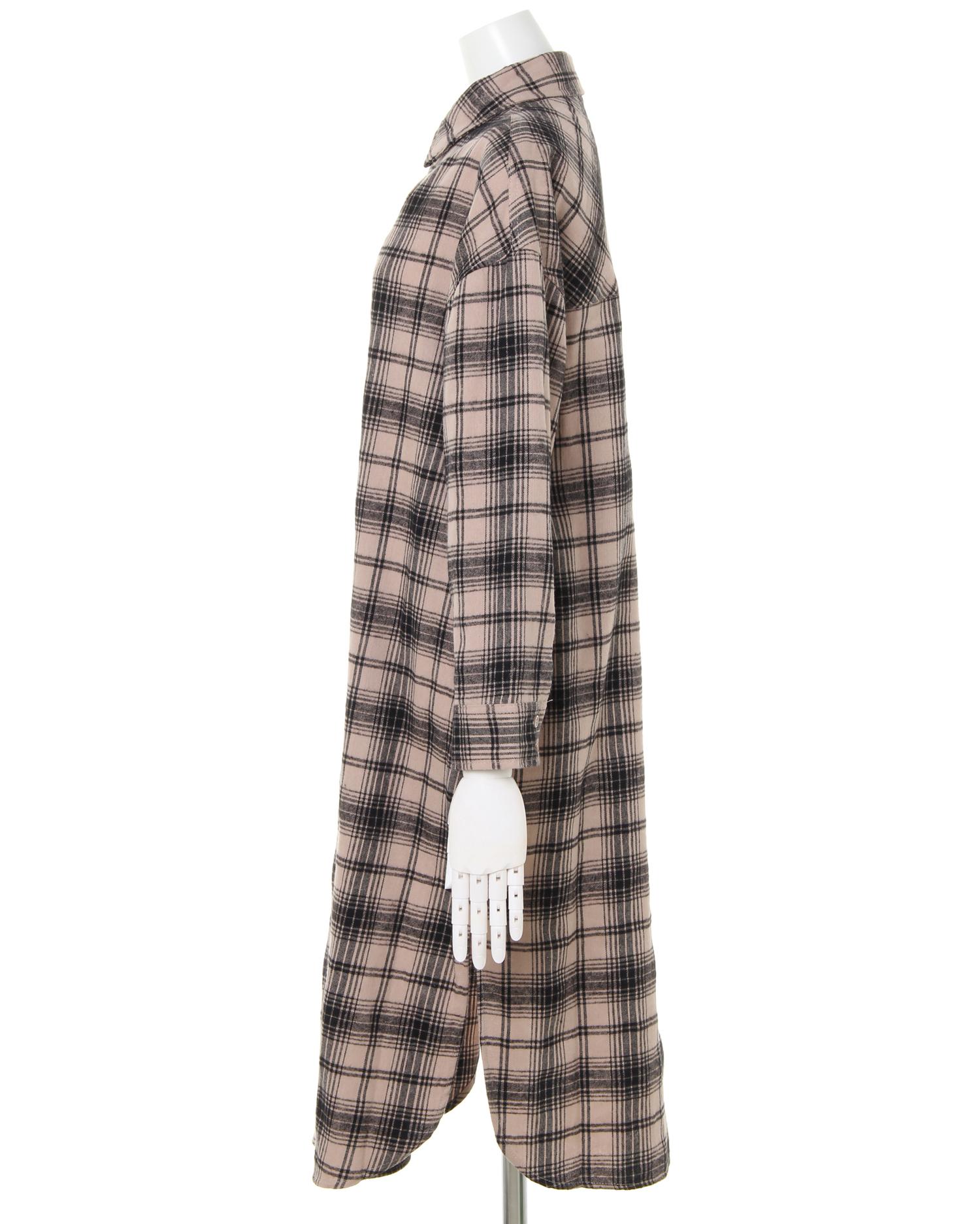 オフショル2WayチェックBIGロング／シャツ｜INGNI(イング) 公式通販