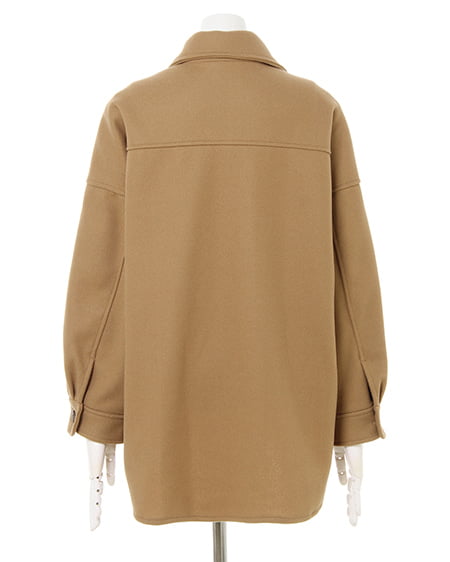 INGNI（イング） フェイクウール／CPOシャツ ﾍﾞｰｼﾞｭ