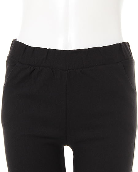 INGNI（イング） スーパーストレッチサイドラインレギンス ｸﾛ