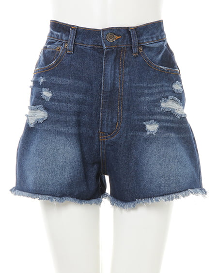 INGNI（イング） クラッシュデニムショートパンツ ﾃﾞﾆﾑ/ｺﾝ