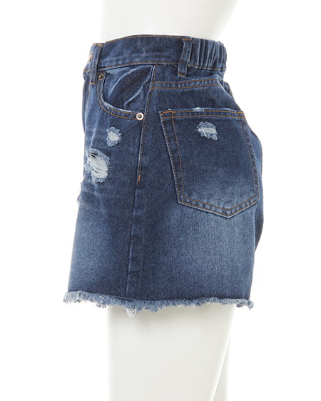 INGNI（イング） クラッシュデニムショートパンツ ﾃﾞﾆﾑ/ｺﾝ