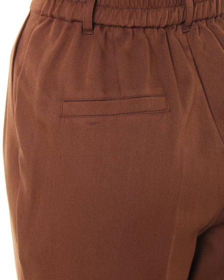 INGNI（イング） ハイウエストセンタープレステーパードパンツ ﾌﾞﾗｳﾝ