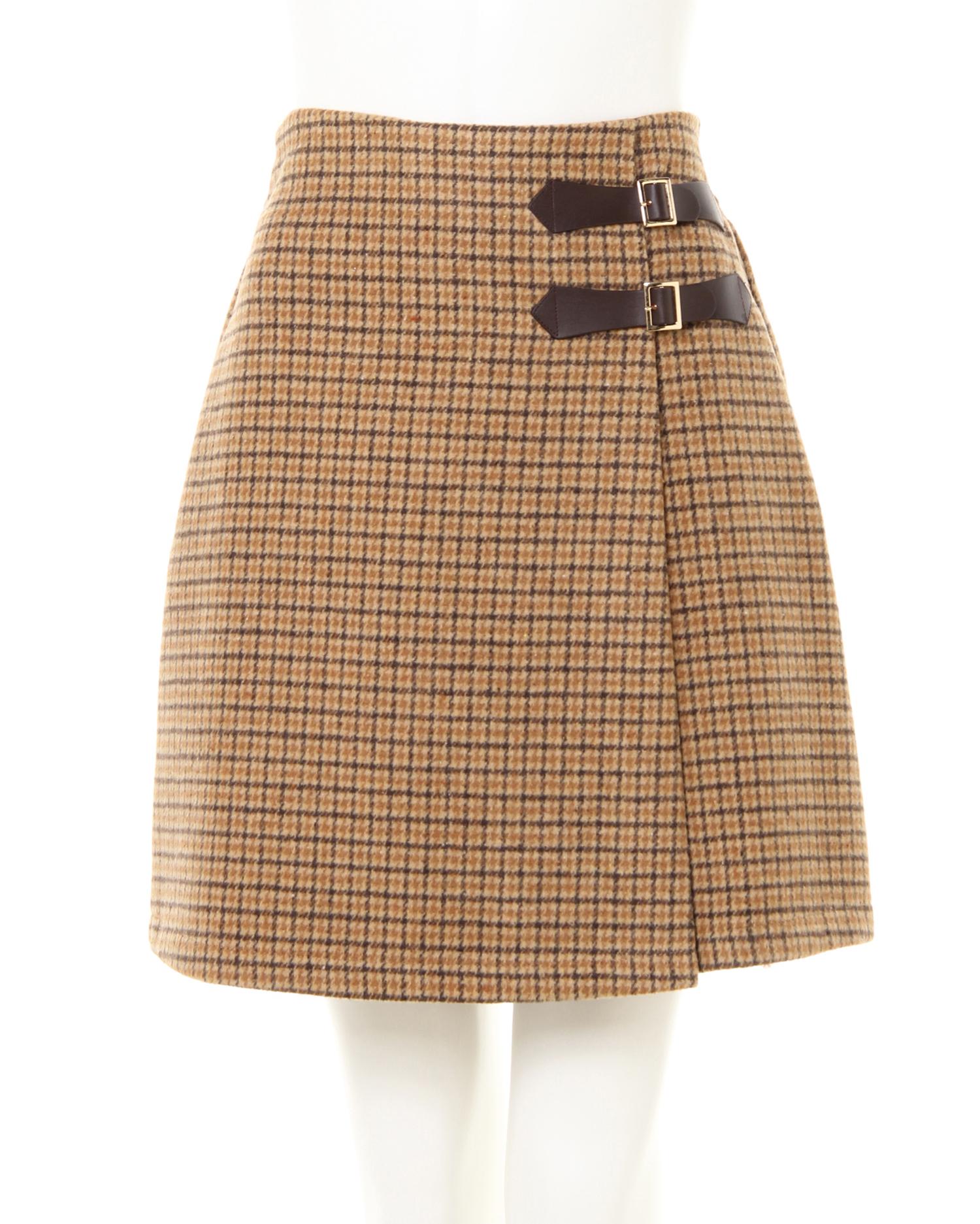 サイドベルト付チェック柄台形／スカート｜INGNI(イング) 公式通販