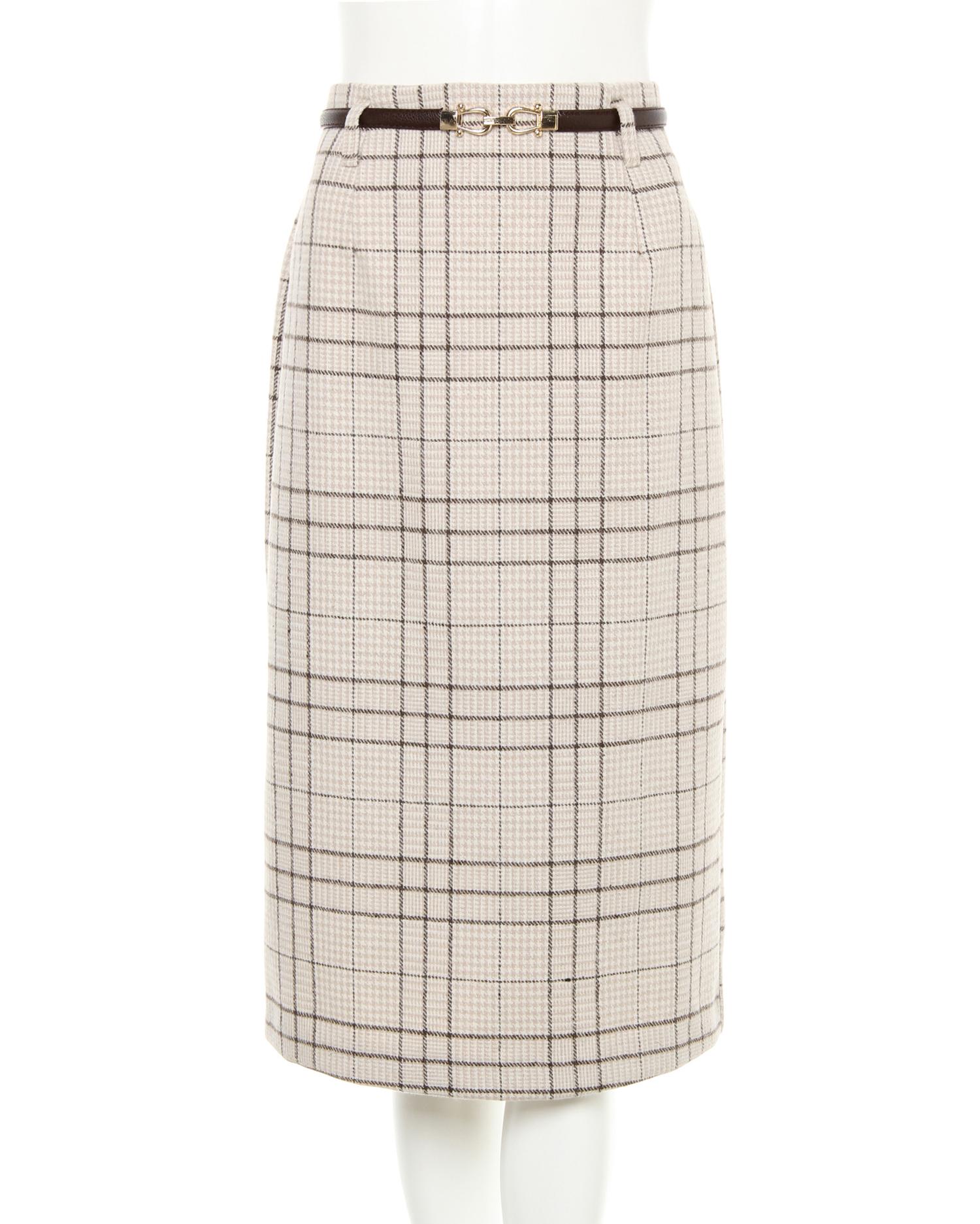 起毛グレンチェックナロースカート｜INGNI(イング) 公式通販｜INGNI STORE