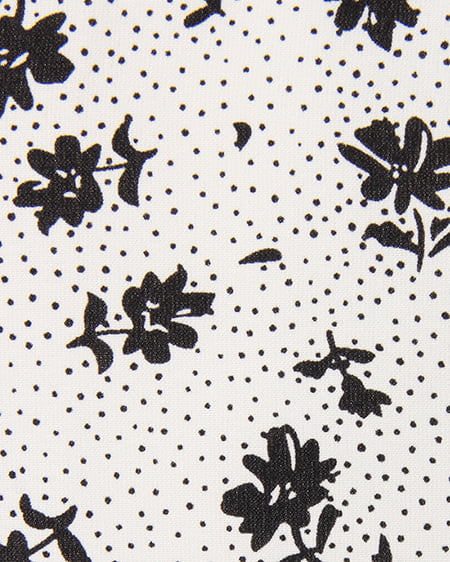 INGNI（イング） ドットフラワー柄ギャザースカート ｵﾌﾎﾜｲﾄ