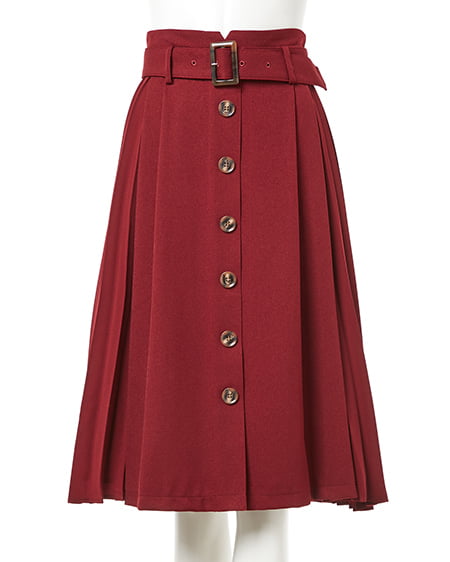 INGNI（イング） プリーツ切替ウールライクミディ／スカート ﾎﾞﾙﾄﾞｰ