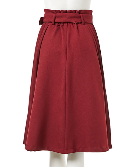 INGNI（イング） プリーツ切替ウールライクミディ／スカート ﾎﾞﾙﾄﾞｰ