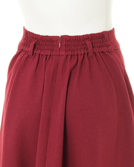 INGNI（イング） ベルト付ウールライクラッフルミディ／スカート ﾎﾞﾙﾄﾞｰ