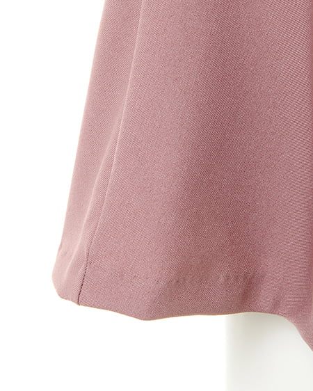 INGNI（イング） ベルト付ウールライクフレア／スカート ｽﾓｰｸﾋﾟﾝｸ