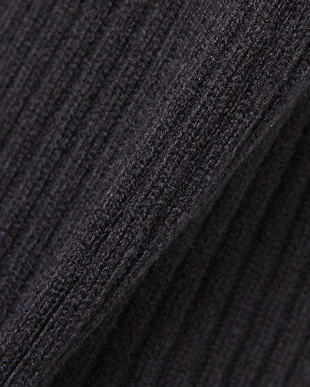 INGNI（イング） ニットリブワイドパンツ ｸﾛ