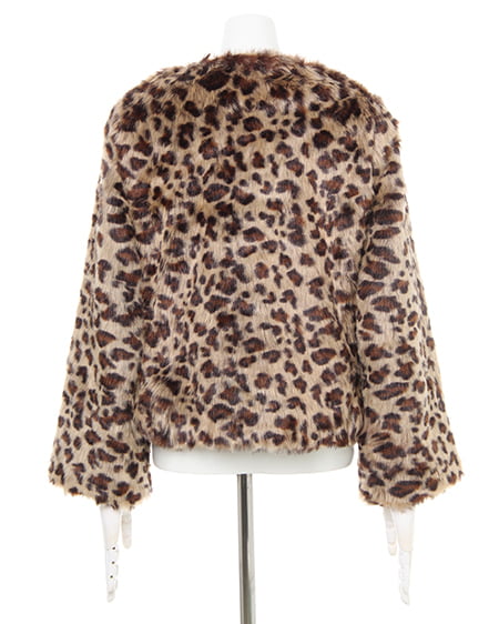 INGNI（イング） ノーカラーエコファーショートコート ﾋｮｳ