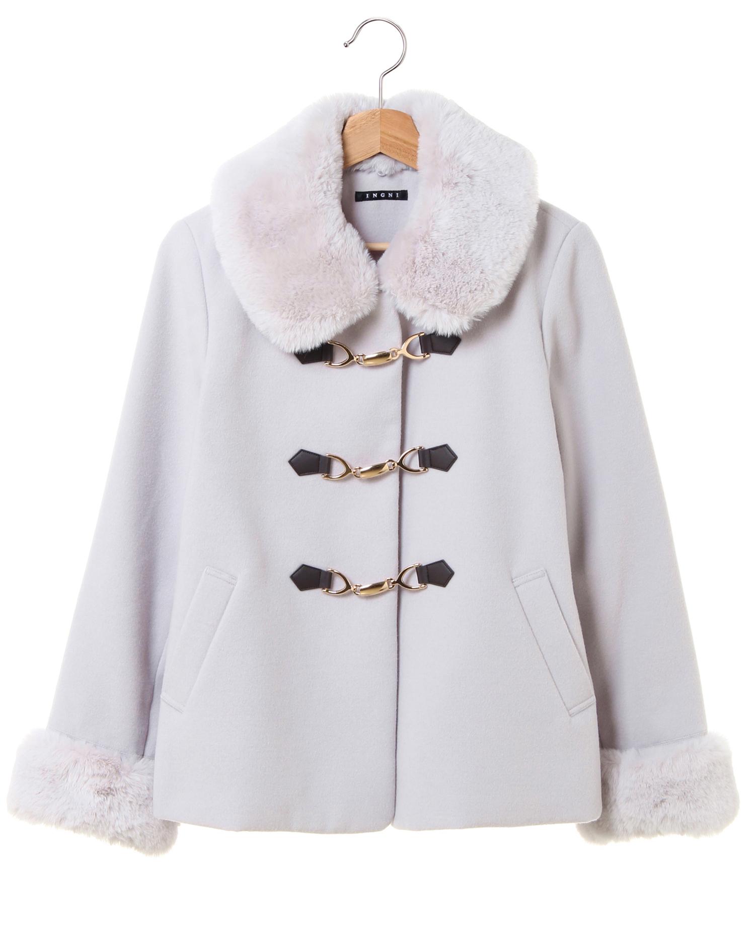 ビット付きファー襟ショートコート｜INGNI(イング) 公式通販｜INGNI STORE