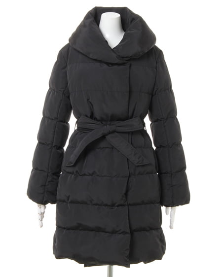 INGNI（イング） ショール襟エコダウンコート ｸﾛ