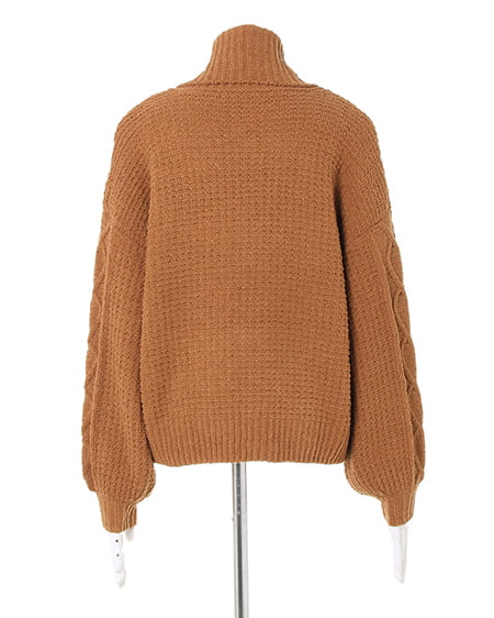 INGNI（イング） モールオフタートル／ニット ﾗｲﾄﾌﾞﾗｳﾝ