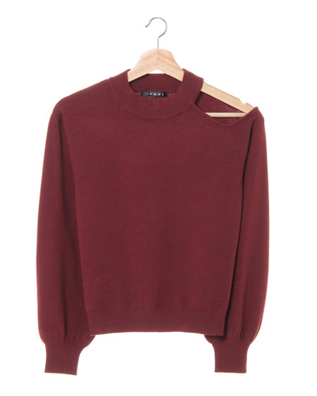 INGNI(イング) アシメボリューム長袖ニット ﾎﾞﾙﾄﾞｰ