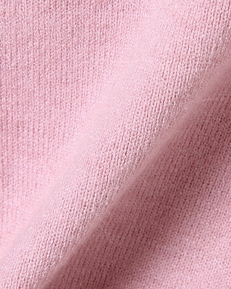 INGNI（イング） 袖チュールパールニット ｽﾓｰｸﾋﾟﾝｸ