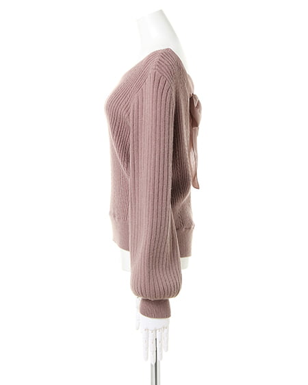 INGNI（イング） バックカシュクール／リボンニット ﾓｶ