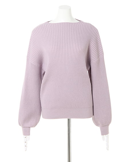 INGNI（イング） ボトルネックリブニット ﾗﾍﾞﾝﾀﾞｰ