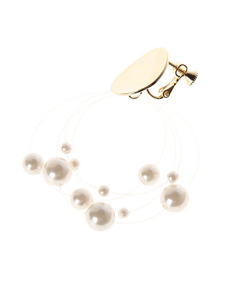 INGNI(イング) ランダムパールイヤリング ゴールド