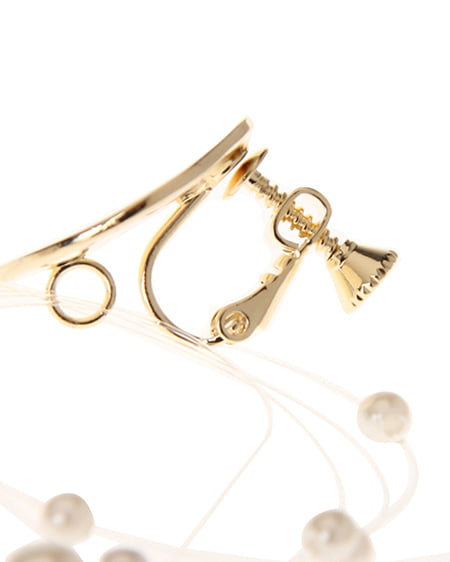 INGNI(イング) ランダムパールイヤリング ゴールド