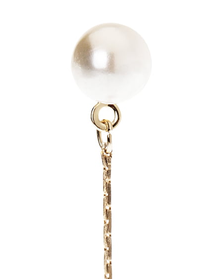 INGNI(イング) パールロングピアス ゴールド