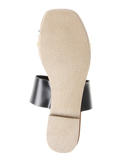 INGNI(イング) トングフラットサンダル クロ