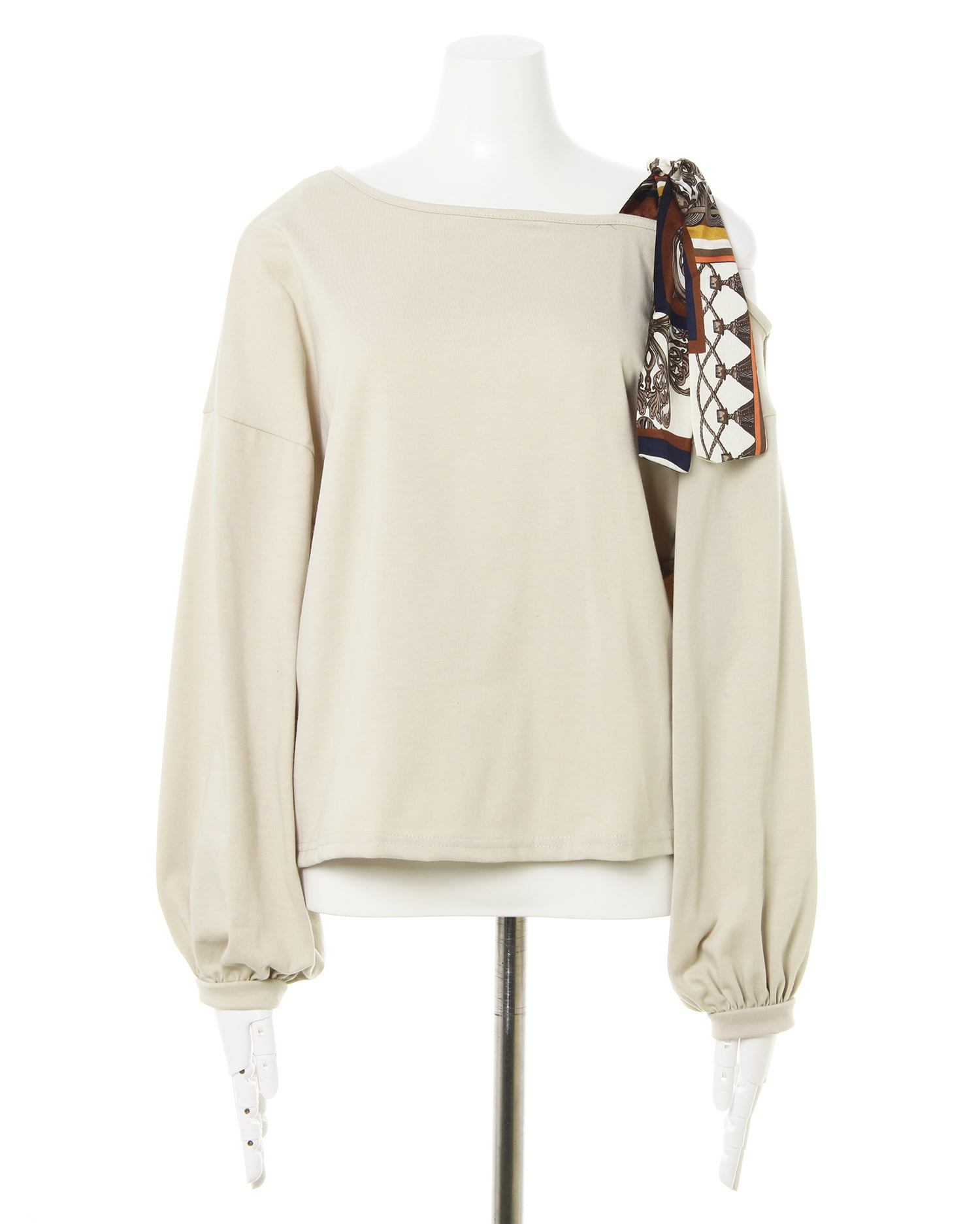 【関税込み】Carven ホワイト Scarf トップス Ce Forsyth(フォーサイス) シャギードッグセーター CREAM