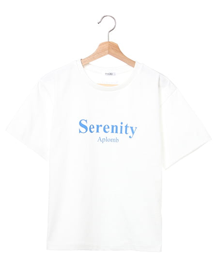 フロントカラーロゴTシャツ