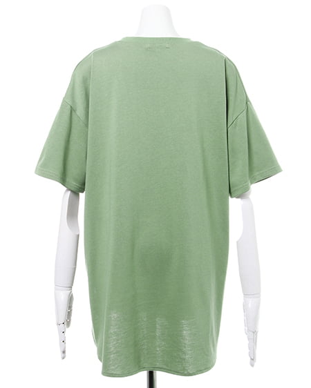 INGNI（イング） ラウンドテールチュニック半袖／トップス ｶｰｷ