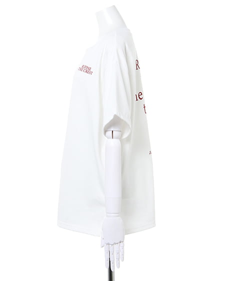 INGNI(イング) バックロゴ半袖Tシャツ オフホワイト/アカ