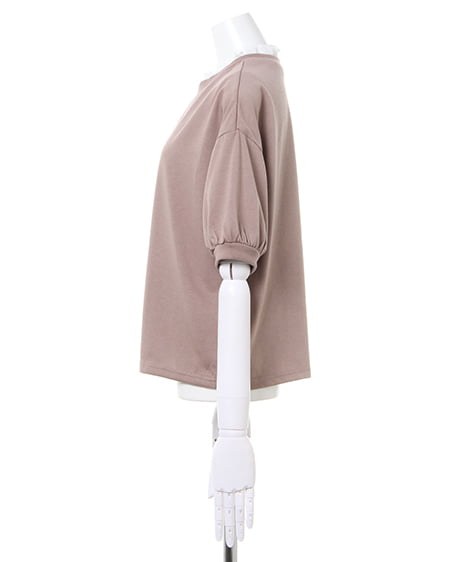 INGNI(イング) レイヤーロゴTシャツ モカ/ピンク