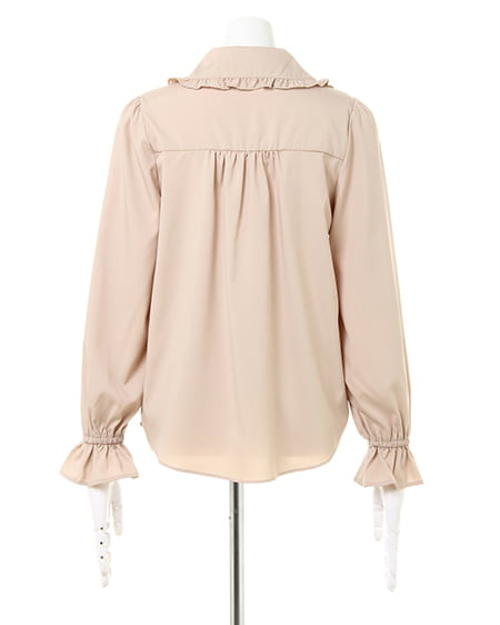 INGNI（イング） ボウタイ付フリル襟／ブラウス ﾍﾞｰｼﾞｭ